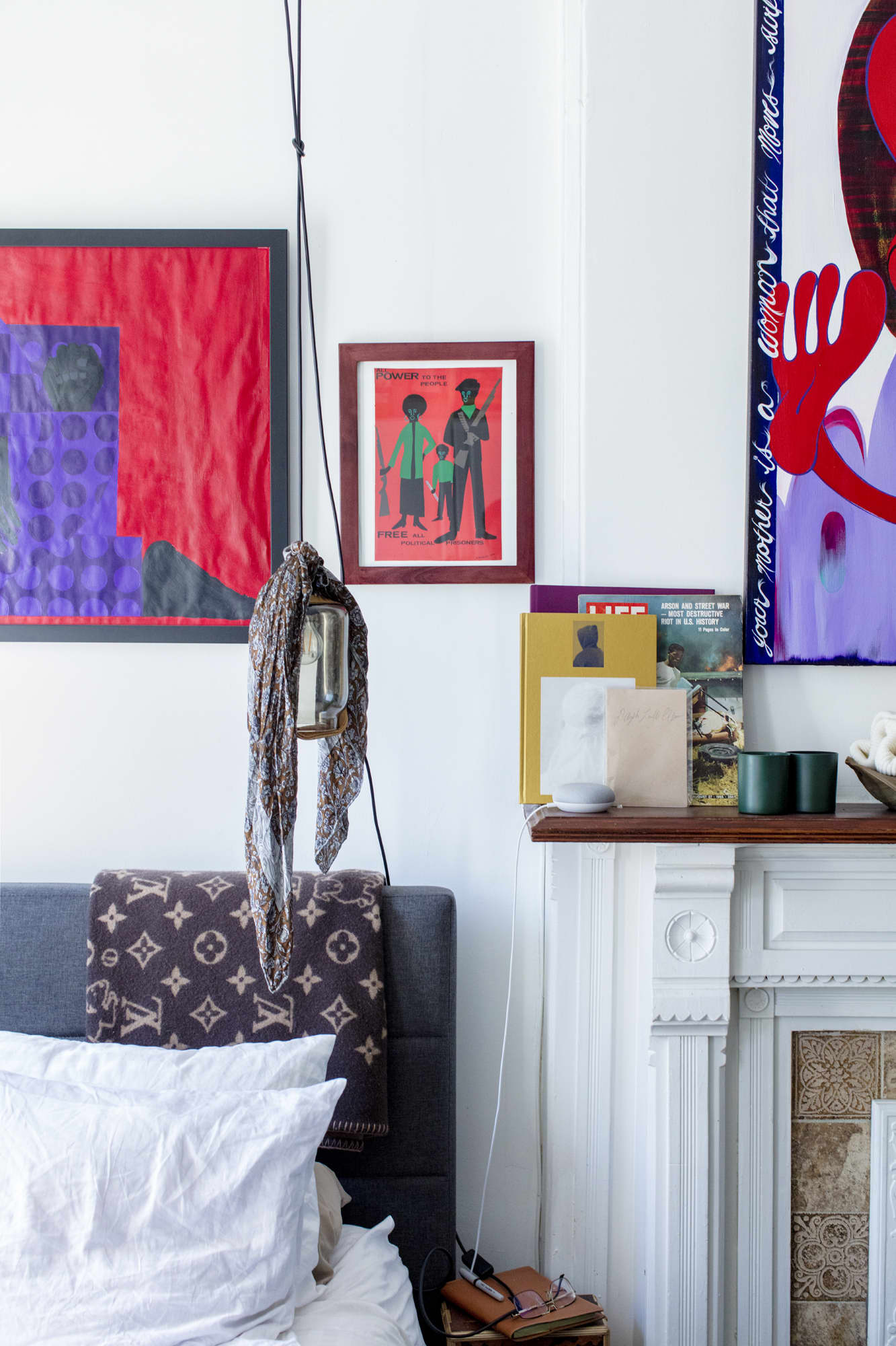 Small Studio Apartment Filled With Bold Art Ideas | Apartment Therapy